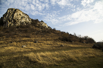 Fototapeta na wymiar View of the rock.