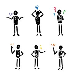 人物のシルエットイラスト