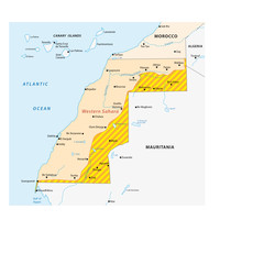 western sahara map