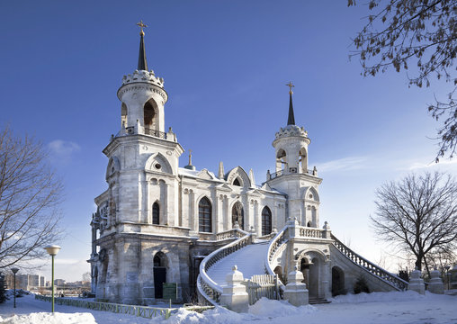 The Church of the icon of the Mother of God of Vladimir. Bykovo, Moscow region,Russia