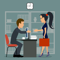 Office worker.Business meeting