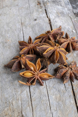 Closeup of star anise