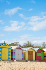 Fototapeta na wymiar Brighton beach, Melbourne, Victoria, Australia.