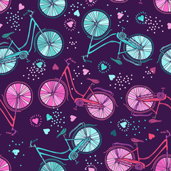 funny pattern with bicycles