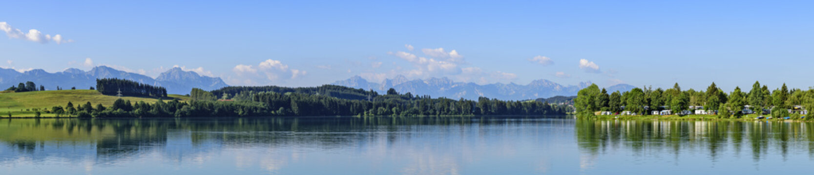 Fr&uuml;hsommer am Lechstausee bei Lechbruck im Allg&auml;u