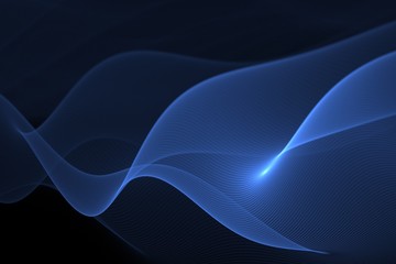 Blue Waves - Modern Abstract Background
