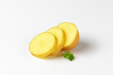 fresh sliced potato