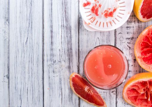 Glass with Grapefruit Juice