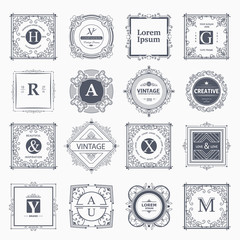 Obraz premium Monogram luxury template