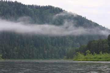 river landscape after the rain