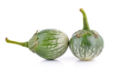 eggplant on white background