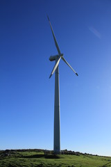 四国カルストに立つ風車