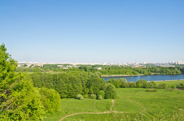 view of the river from the park on a day