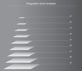 Infographic elements background leveles