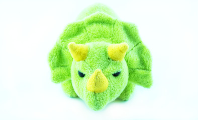 dinosaur doll On a white background.