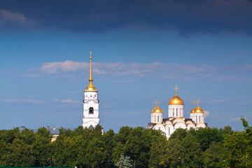 Fototapeta na wymiar Assumption cathedral at Vladimir