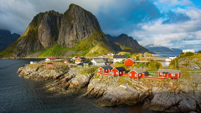 Fishing hut at Reine, Lofoten islands, Norway
