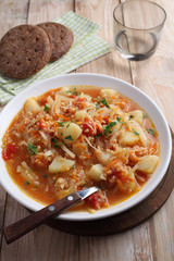 Traditional Polish soup kapusnyak