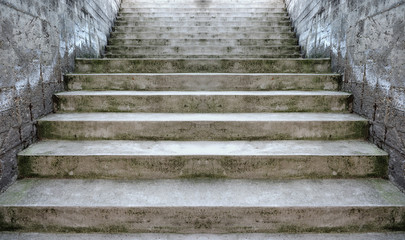 Concrete stairway perspective