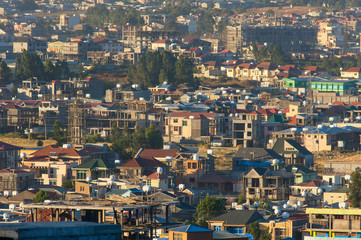 the streets of Addis Ababa Ethiopia