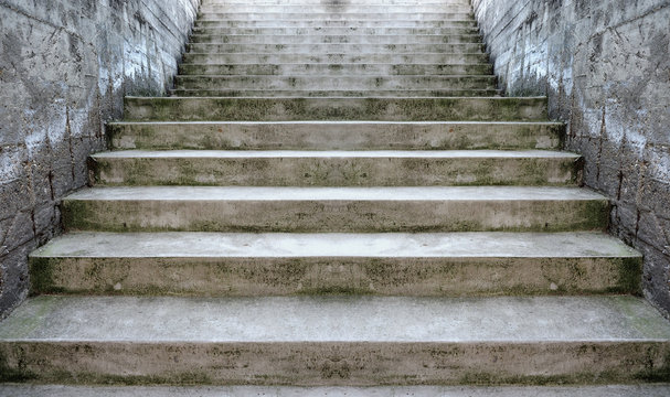 Concrete stairway perspective