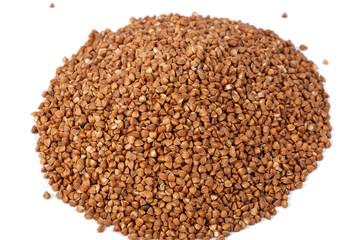 Buckwheat isolated on white backgrounds