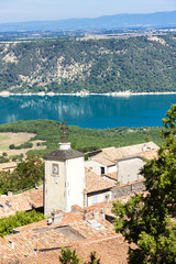 Aiguines and St Croix Lake at background, Var Department, Proven