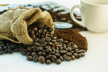 Coffee Love idea made from Coffee Beans