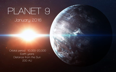 Ninth planet of the solar system opened. New gas giant. Elements of this image furnished by NASA