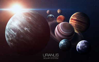 Uranus - High resolution images presents planets of the solar system. This image elements furnished...