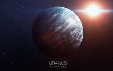 Obraz na płótnie Canvas Uranus - High resolution images presents planets of the solar system. This image elements furnished by NASA.