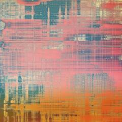 Old, grunge background or ancient texture. With different color patterns: yellow (beige); brown; red (orange); pink; black