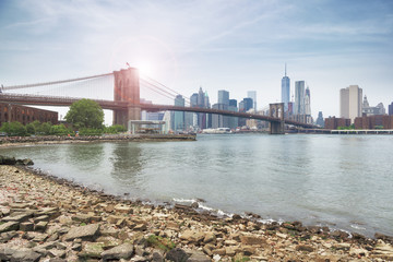Brooklyn bridge in New York City