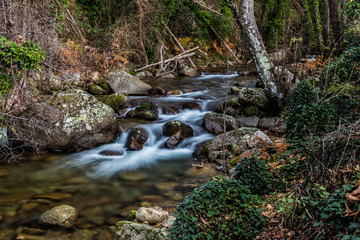Obraz premium Garganta Mayo. Landscape near Garganta la Olla, Caceres. Extremadura. Spain.