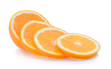  orange fruit isolated on white background