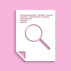 Search in text. Vector icon.