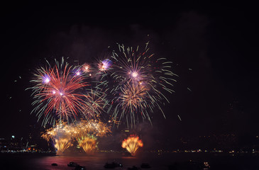 Pattaya International fire work in 2015, Fire work of thailand show, Pattaya Thailand 2015, For use new year 2016 work. ,International fire work competition, Fire work