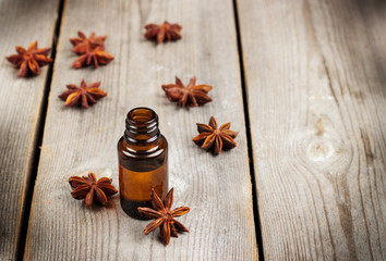 Fototapeta premium Organic anise essential oil