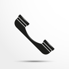 Handset. Symbol. Vector icon.
