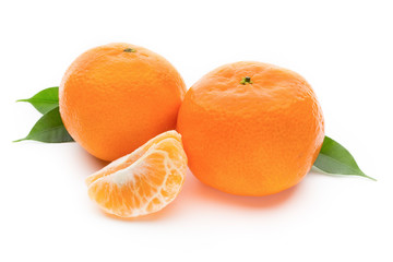 Orange on the isolated white background.
