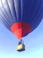Air balloon on a background of blue sky