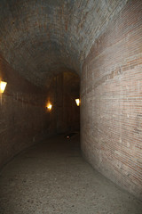 Obraz premium Rome,Italy,Castel Sant'Angelo,spiral gallery.