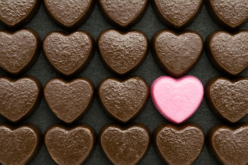 heart shaped chocolates