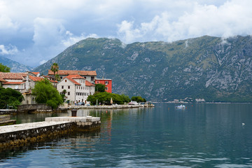 Bay of Kotor near town Prcanj, Montenegro