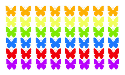 Butterfly For Color Background