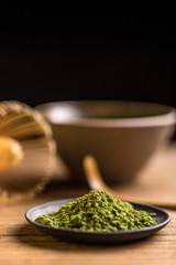Japanese matcha green tea