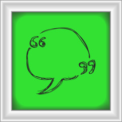 Simple doodle of a quote