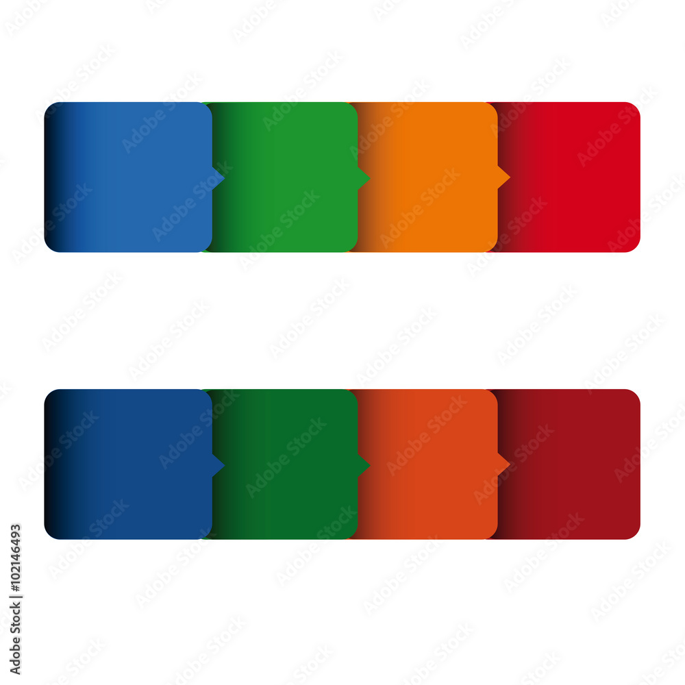 Poster empty button vector set