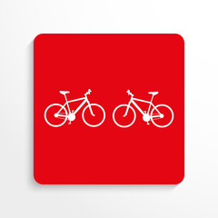 Sports sign. Cycling. Vector icon.