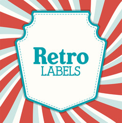 Retro label design 